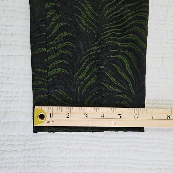 Company Ellen Tracy Women's Size 0 Petite Tropical Green Stretch Casual Pants - Picture 12 of 13